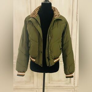 Sanctuary Green Bomber Jacket